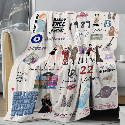 Cartoon flannel blanket, office nap blanket
