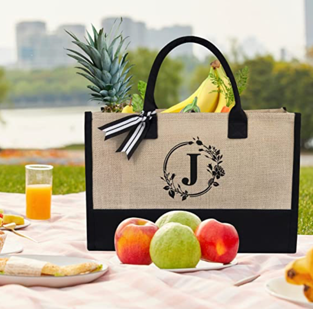 Huangma cloth bag letter hand-held shoulder bag