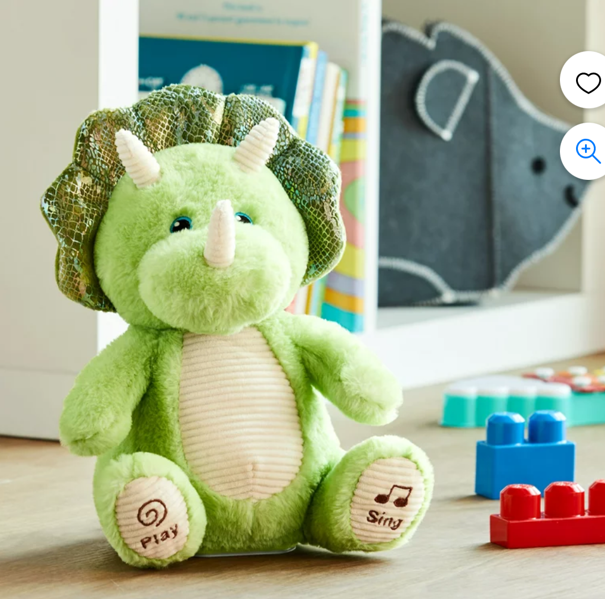 Soft dinosaur plush toy