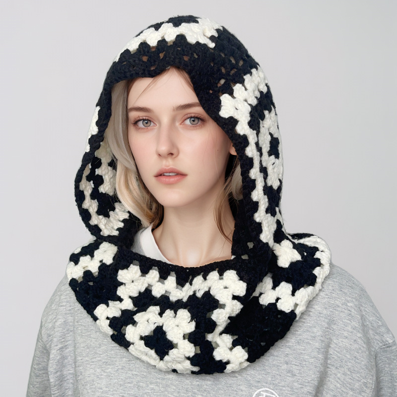 Woolen handmade pullover hat Balaclava yarn hat